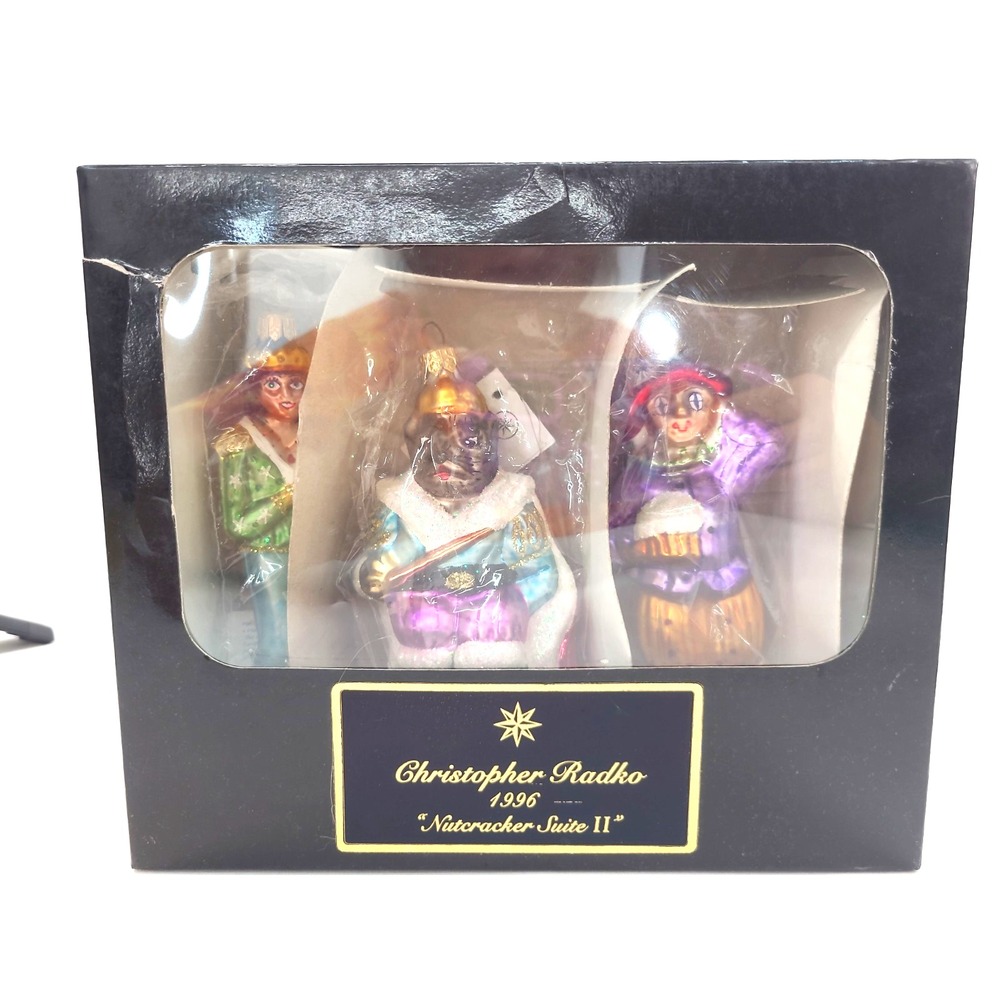 Christopher Radko Nutcracker Suite II Christmas Ornaments 1996 8772 of 15,000